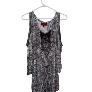 Jennifer Lopez Snakeskin Print Blouse Womens XL